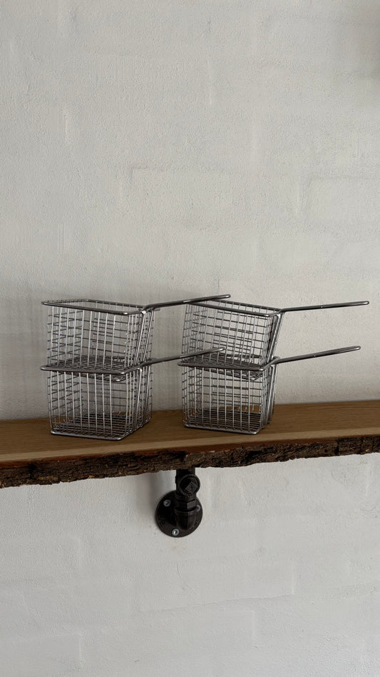 Stål Kurve Til Servering - 4 Stk