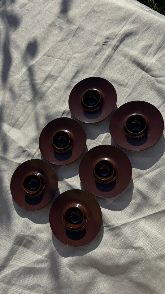 Rosti Æggebæger - Brun - 6 Stk