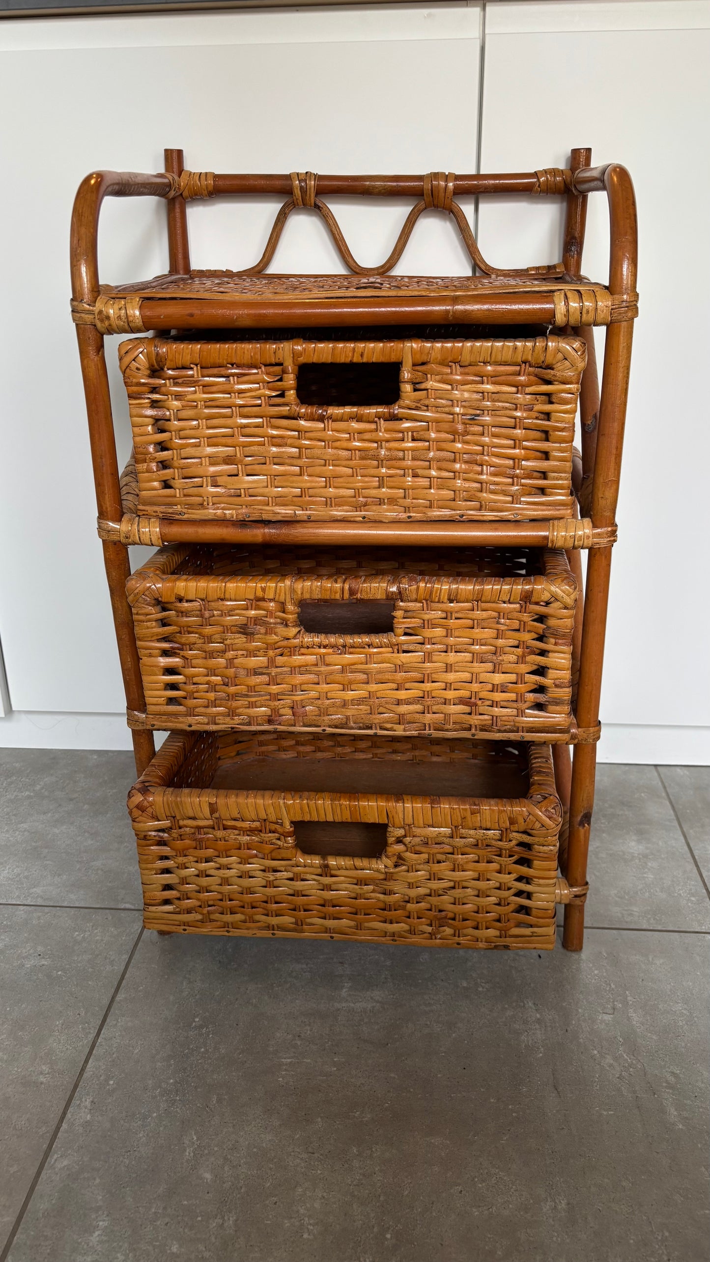 Bambus Kommode Med 3 Skuffer