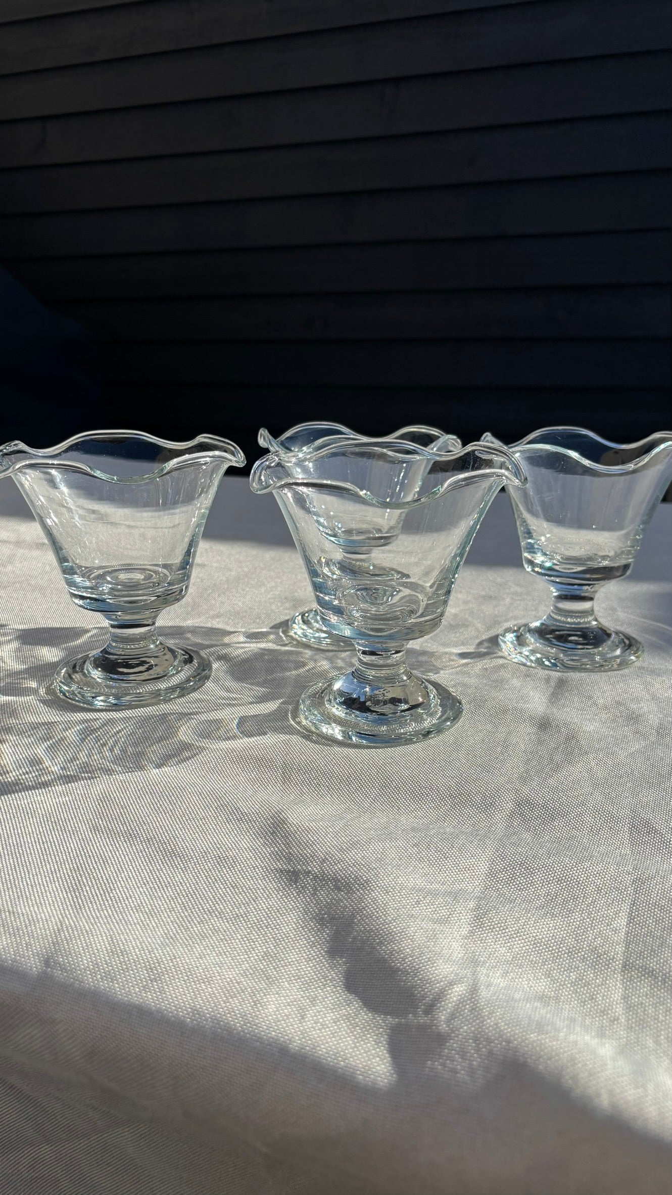 Dessertskåle I Glas På Fod - 4 Stk