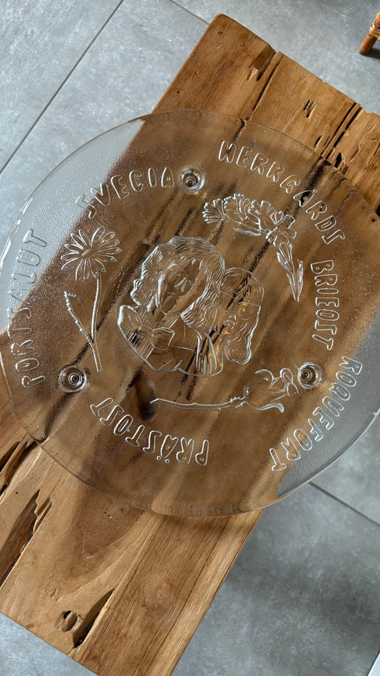 Ostetallerken I Glas