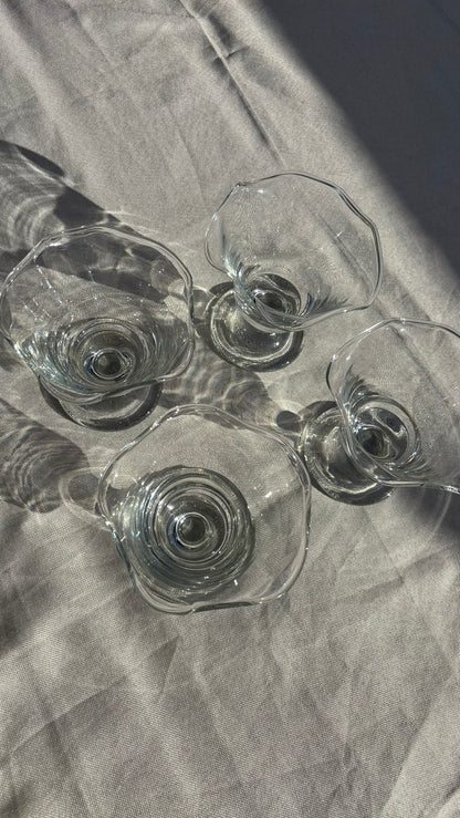 Dessertskåle I Glas På Fod - 4 Stk