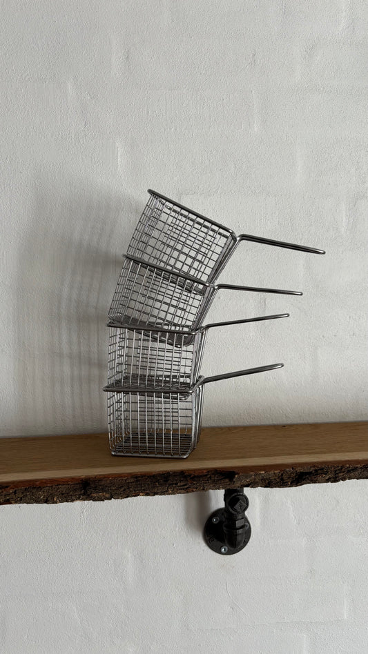 Stål Kurve Til Servering - 4 Stk