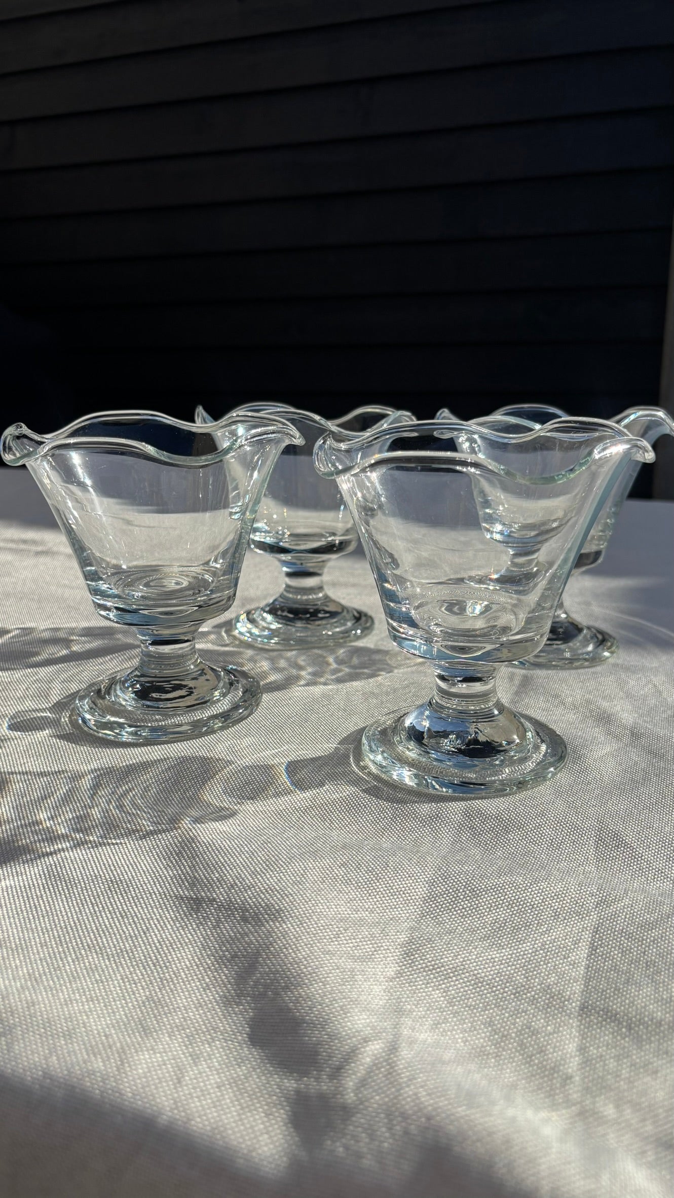 Dessertskåle I Glas På Fod - 4 Stk