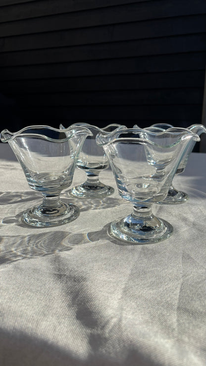Dessertskåle I Glas På Fod - 4 Stk